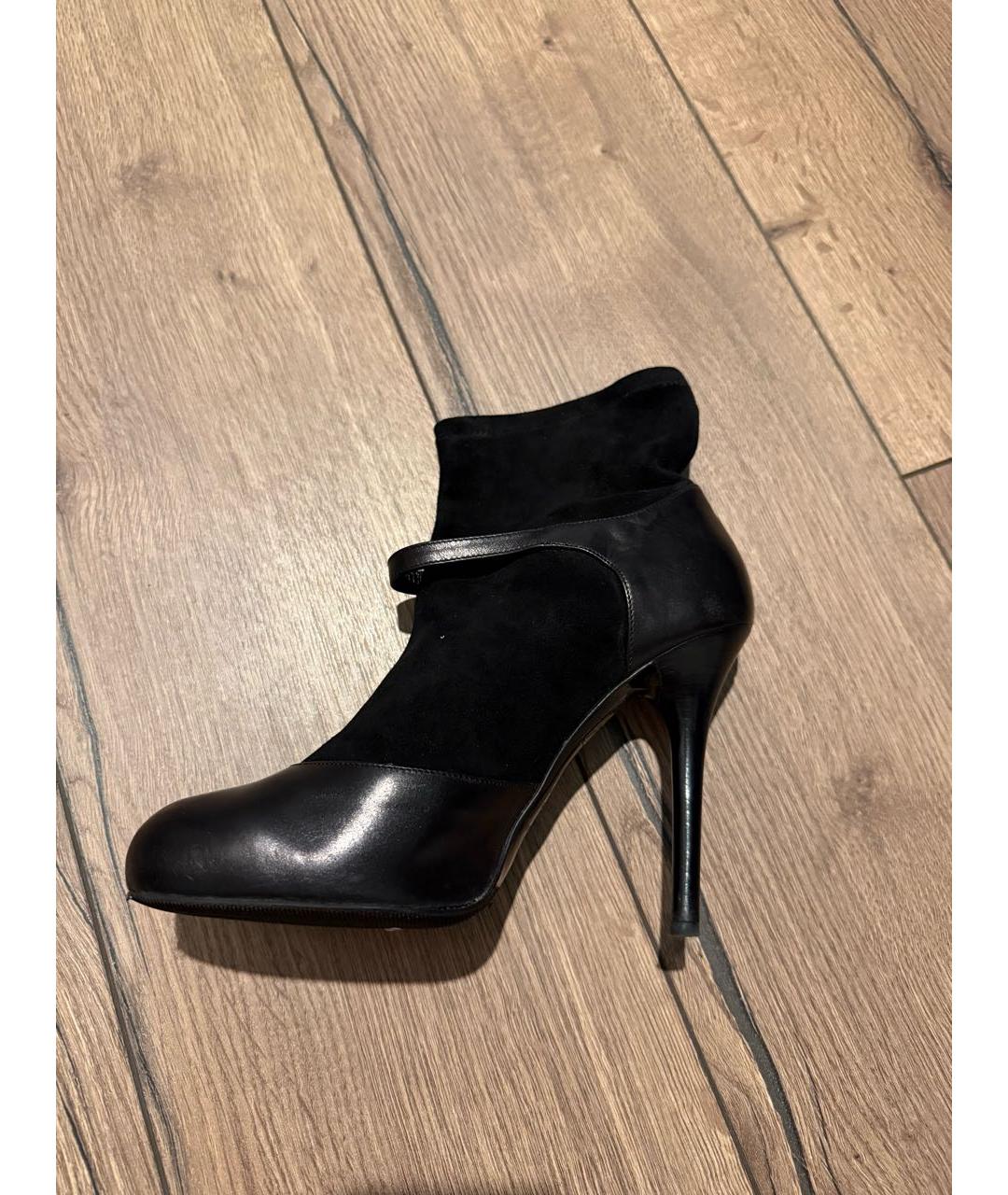 DOLCE&GABBANA Черные замшевые ботильоны, фото 5