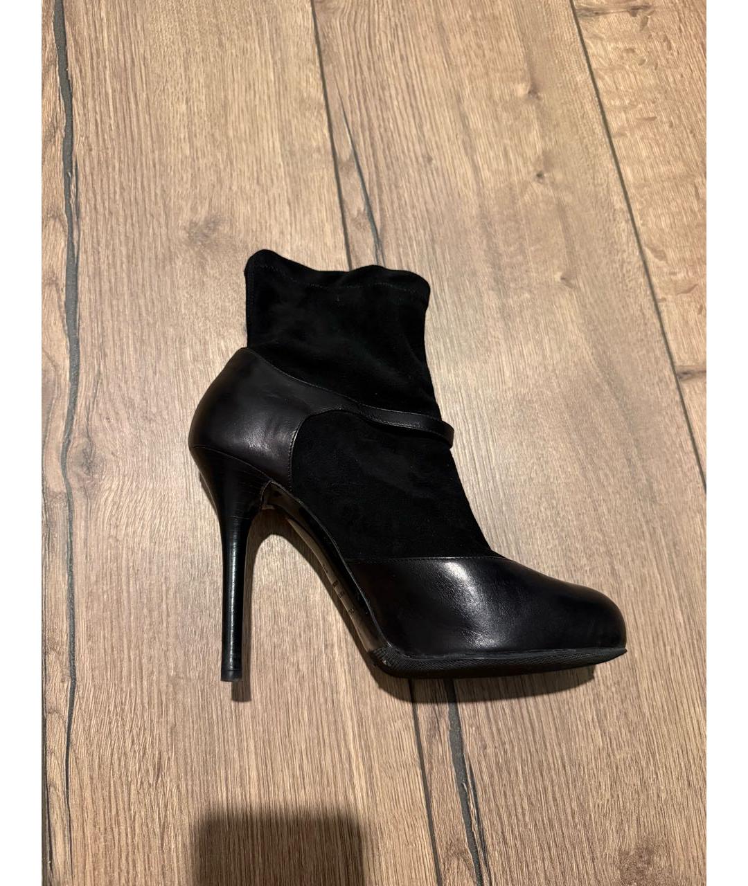DOLCE&GABBANA Черные замшевые ботильоны, фото 6
