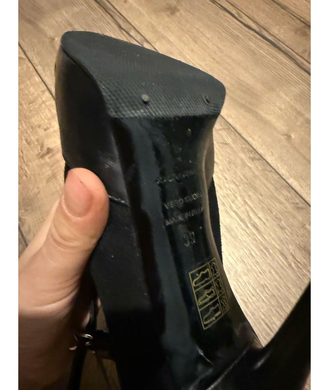 DOLCE&GABBANA Черные замшевые ботильоны, фото 7