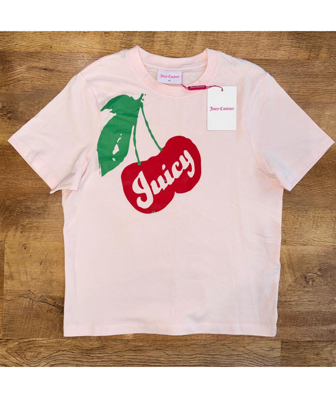 JUICY COUTURE Розовая хлопковая футболка, фото 8