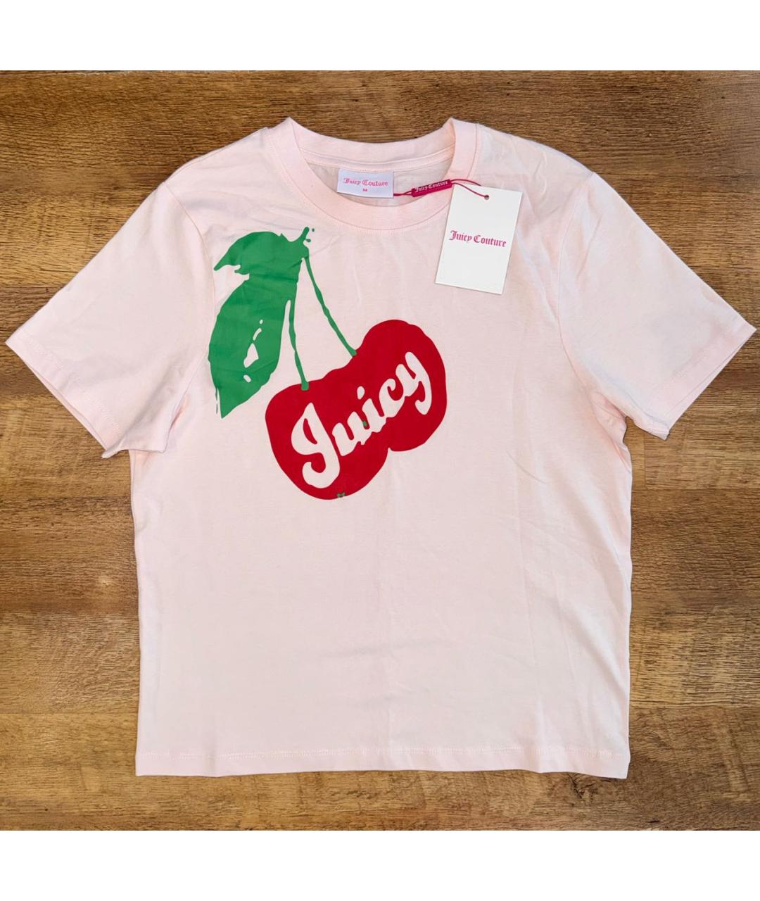JUICY COUTURE Розовая хлопковая футболка, фото 7