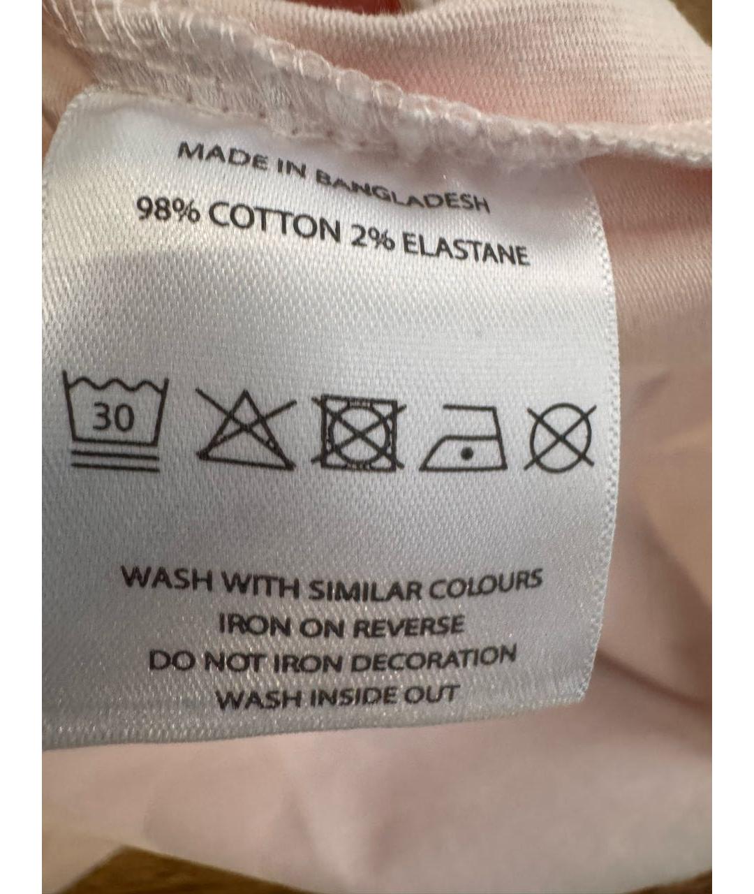 JUICY COUTURE Розовая хлопковая футболка, фото 5