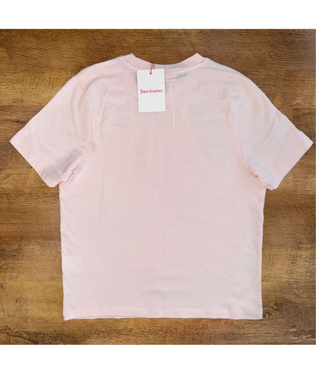 JUICY COUTURE Розовая хлопковая футболка, фото 4