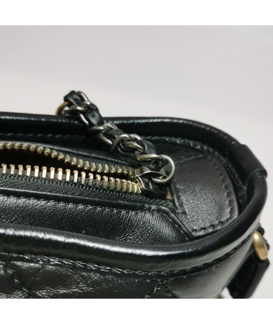 CHANEL Черная кожаная сумка через плечо, фото 8