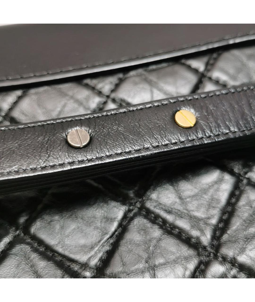 CHANEL Черная кожаная сумка через плечо, фото 7