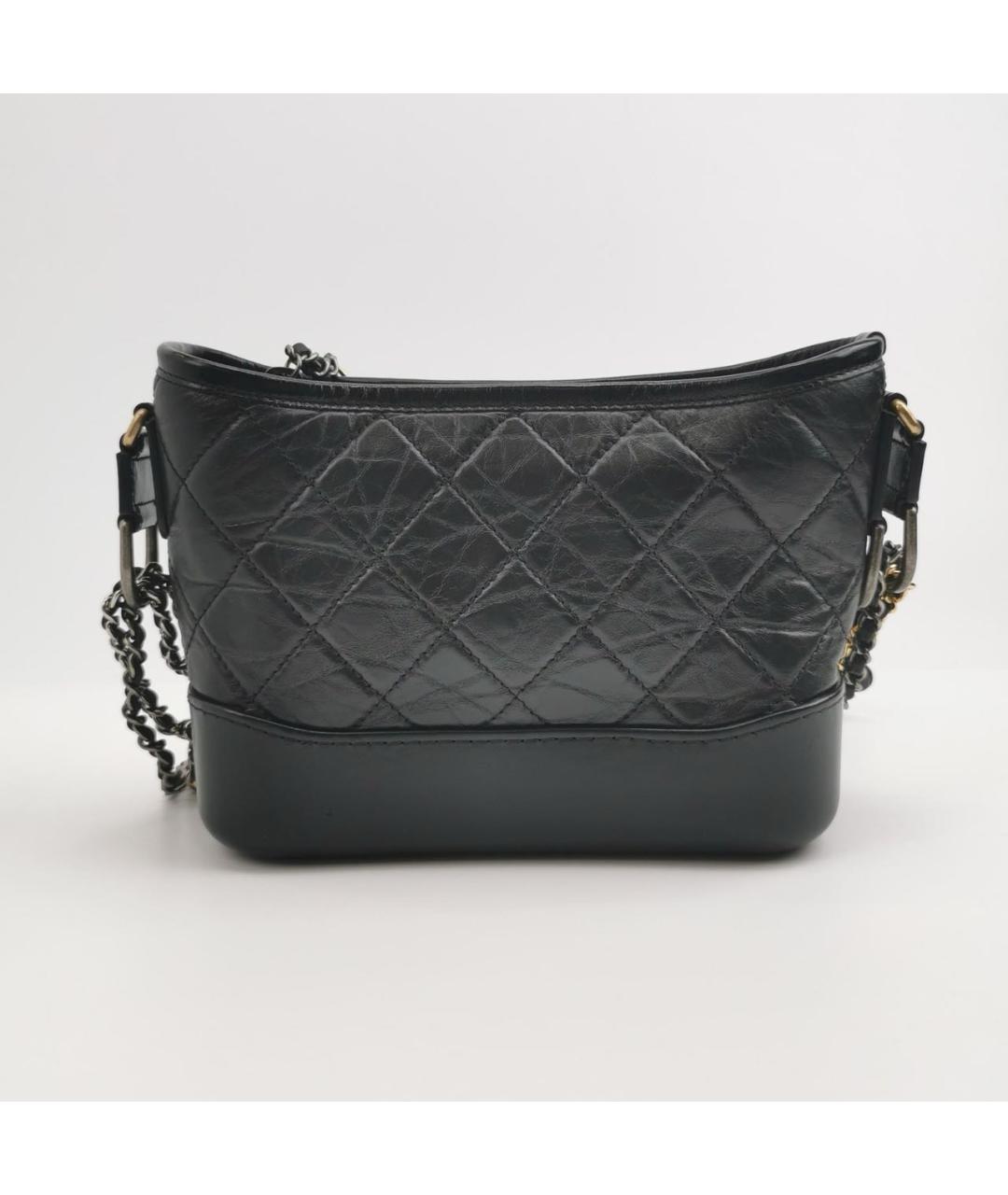 CHANEL Черная кожаная сумка через плечо, фото 4