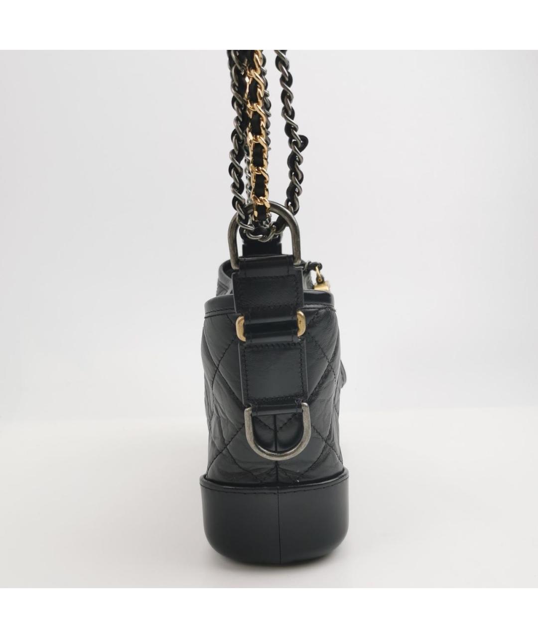 CHANEL Черная кожаная сумка через плечо, фото 3