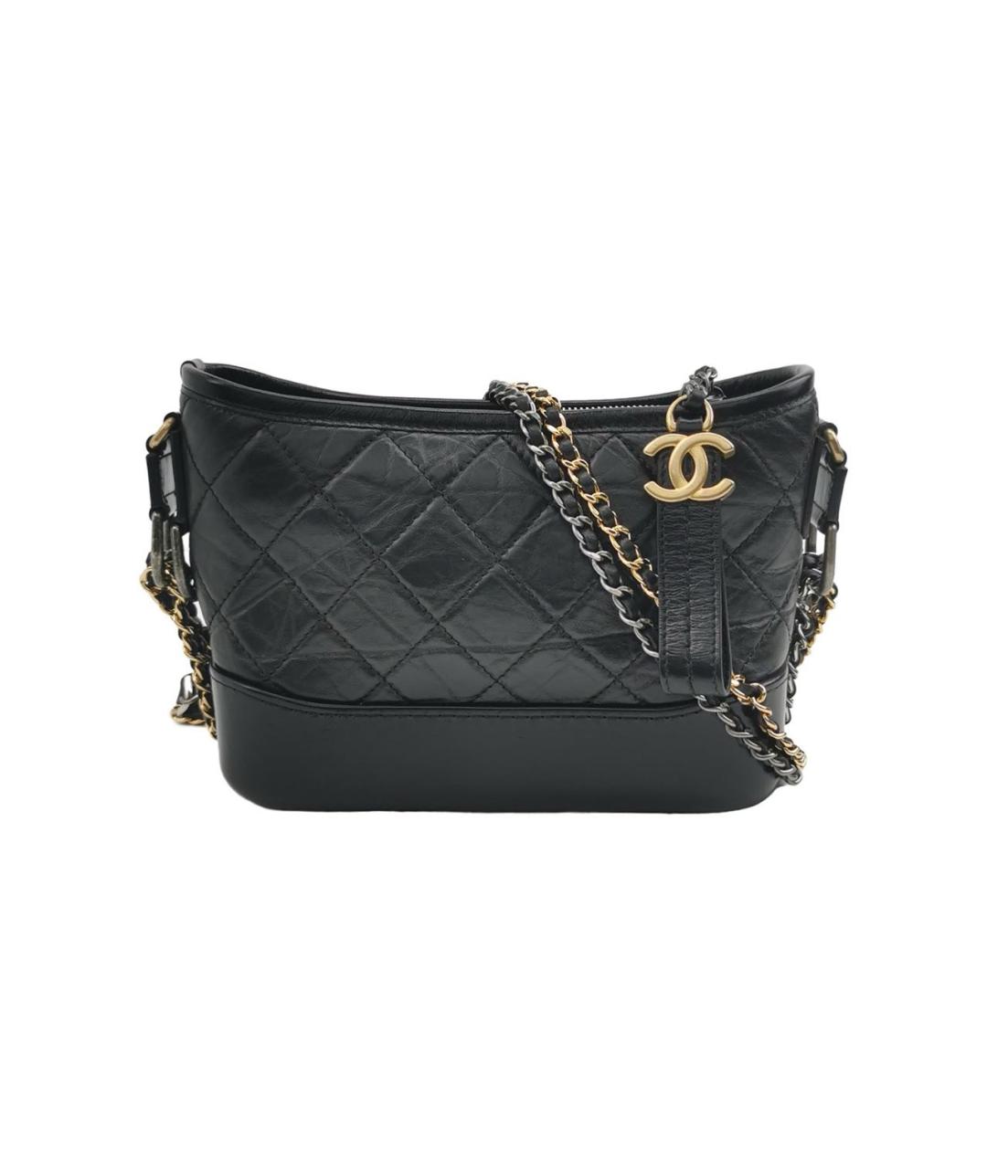 CHANEL Черная кожаная сумка через плечо, фото 1