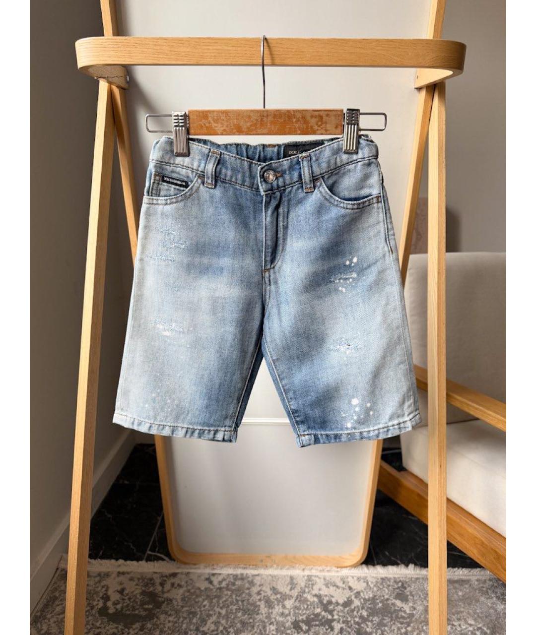 DOLCE&GABBANA Деним детские шорты, фото 5