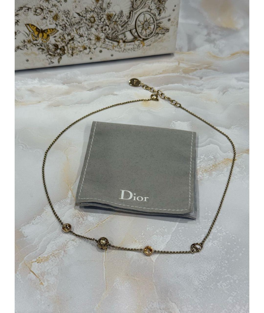 CHRISTIAN DIOR Золотая металлическая подвеска, фото 7