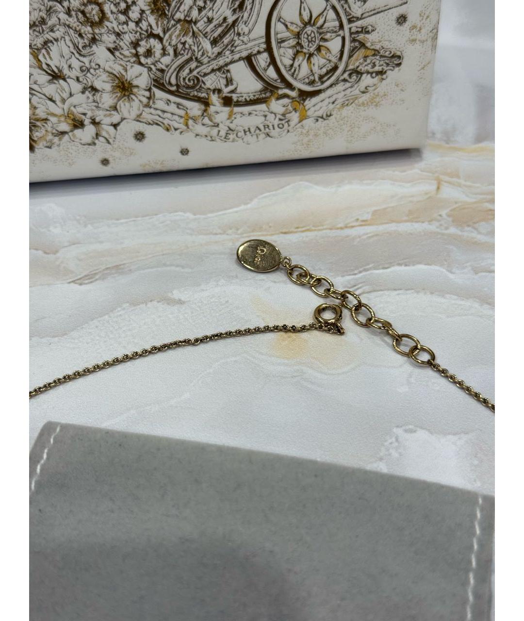 CHRISTIAN DIOR Золотая металлическая подвеска, фото 4