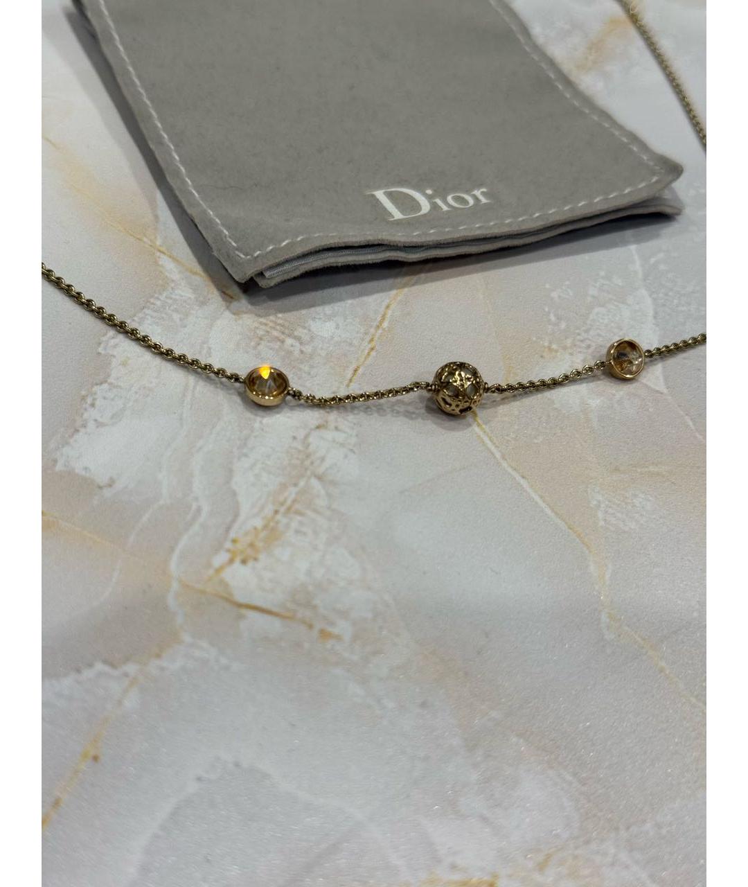 CHRISTIAN DIOR Золотая металлическая подвеска, фото 2