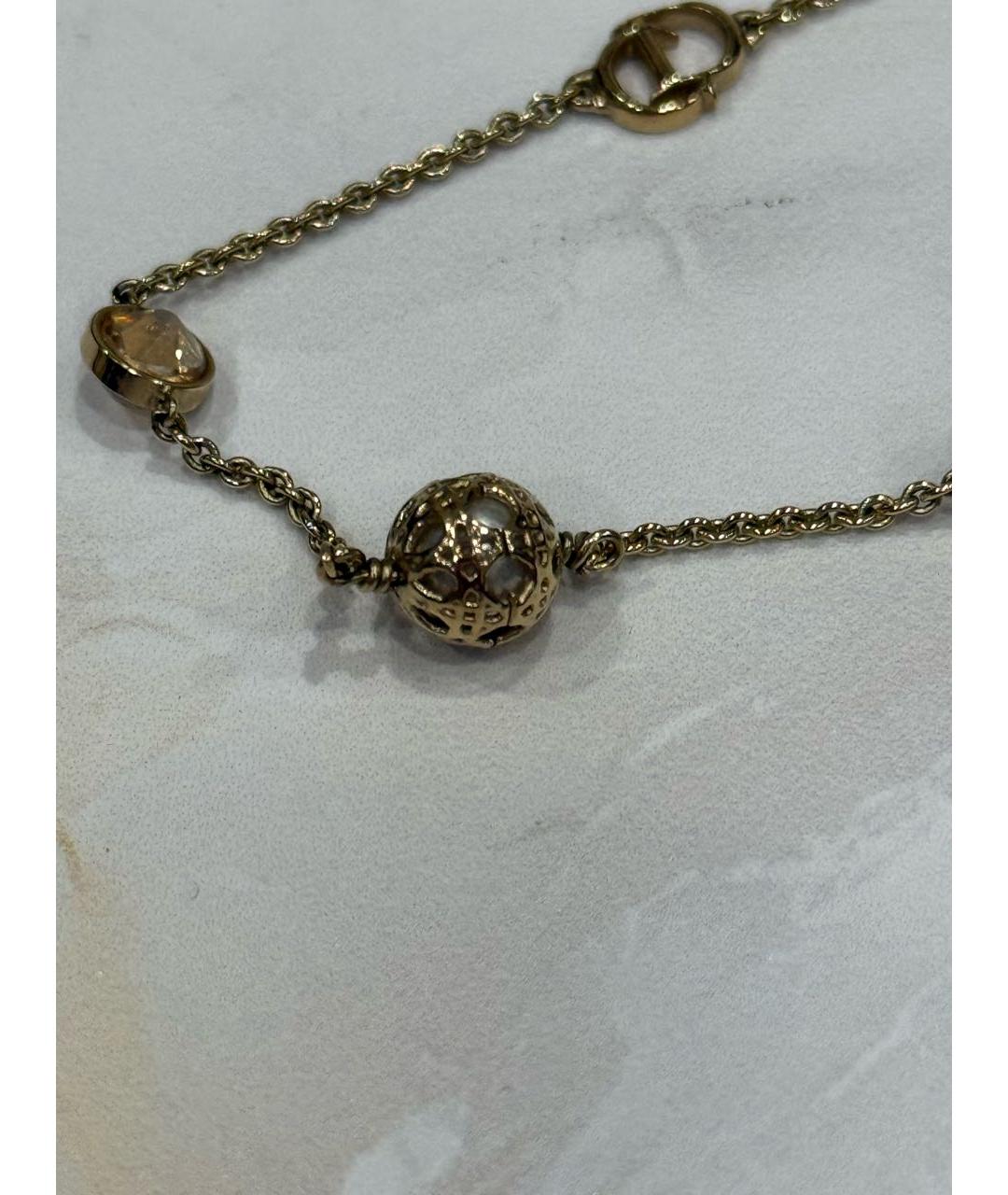 CHRISTIAN DIOR Золотая металлическая подвеска, фото 5