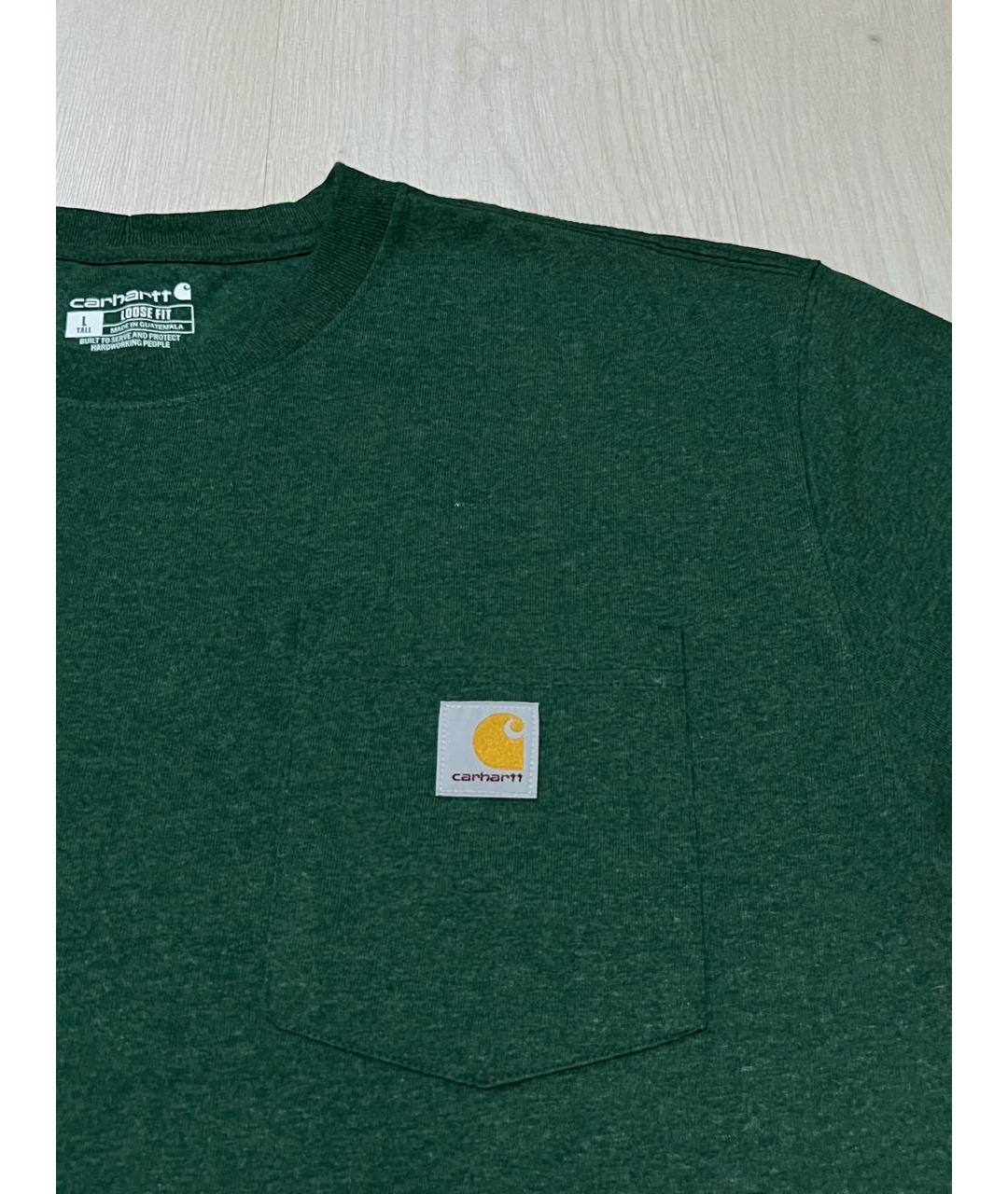 CARHARTT Зеленая хлопковая футболка, фото 4