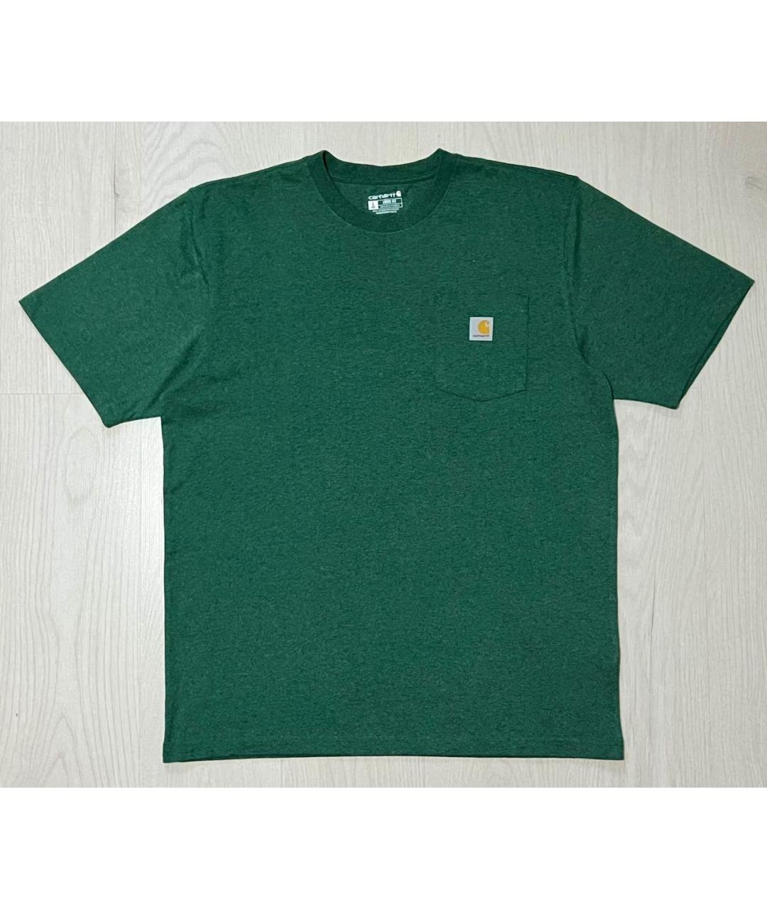 CARHARTT Зеленая хлопковая футболка, фото 6