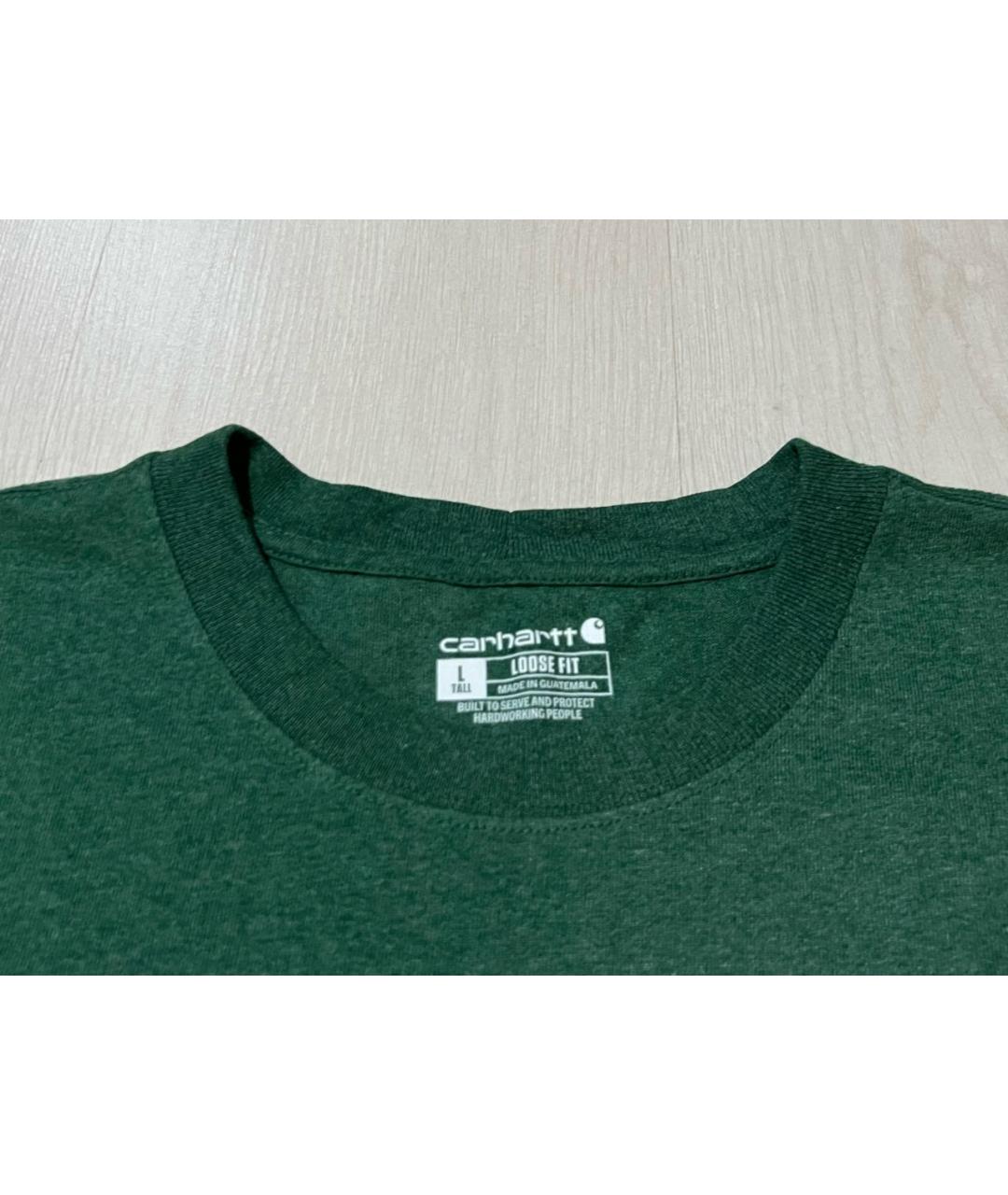 CARHARTT Зеленая хлопковая футболка, фото 3