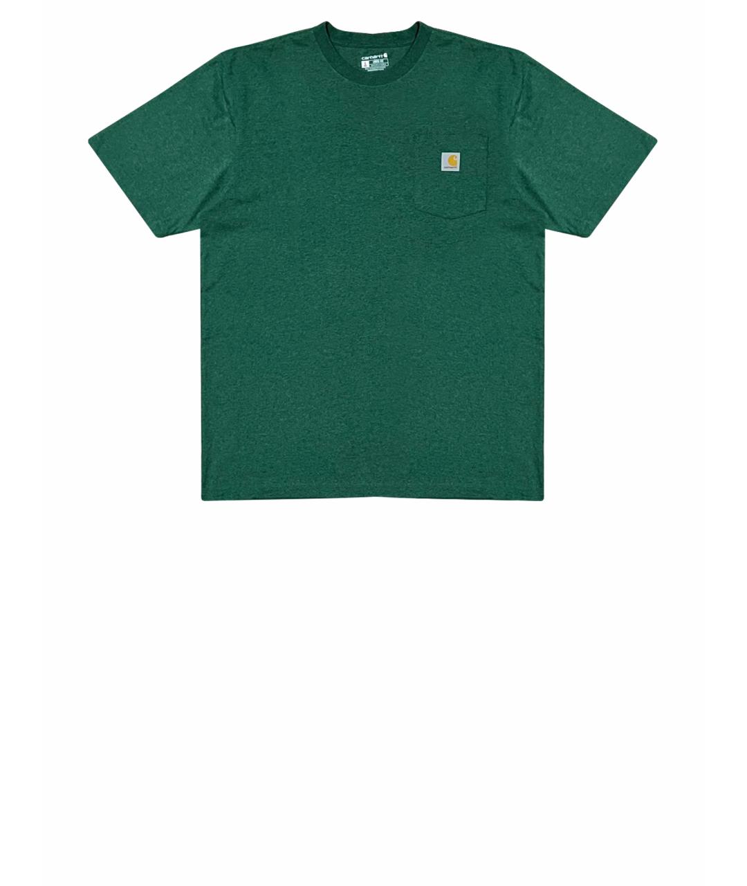 CARHARTT Зеленая хлопковая футболка, фото 1