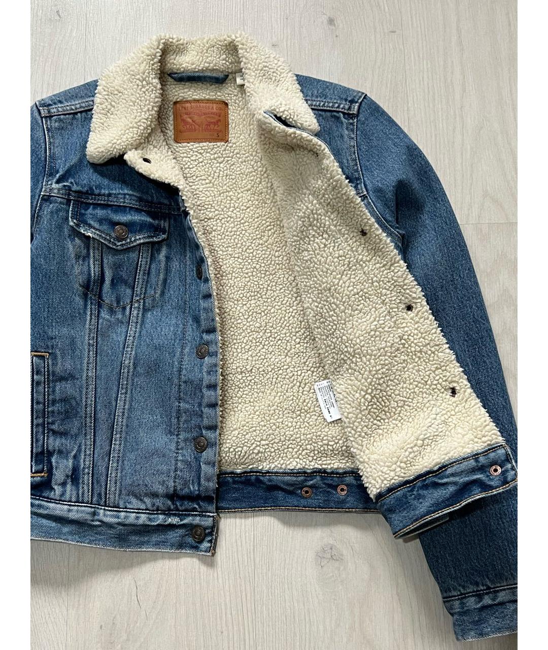 LEVI'S Голубая деним куртка, фото 3