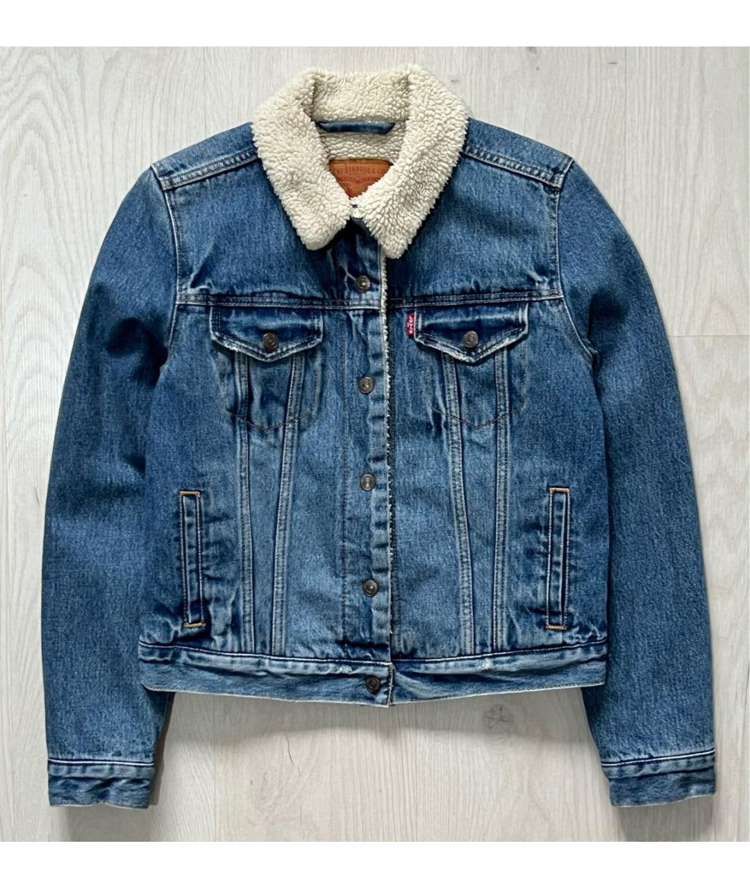 LEVI'S Голубая деним куртка, фото 7