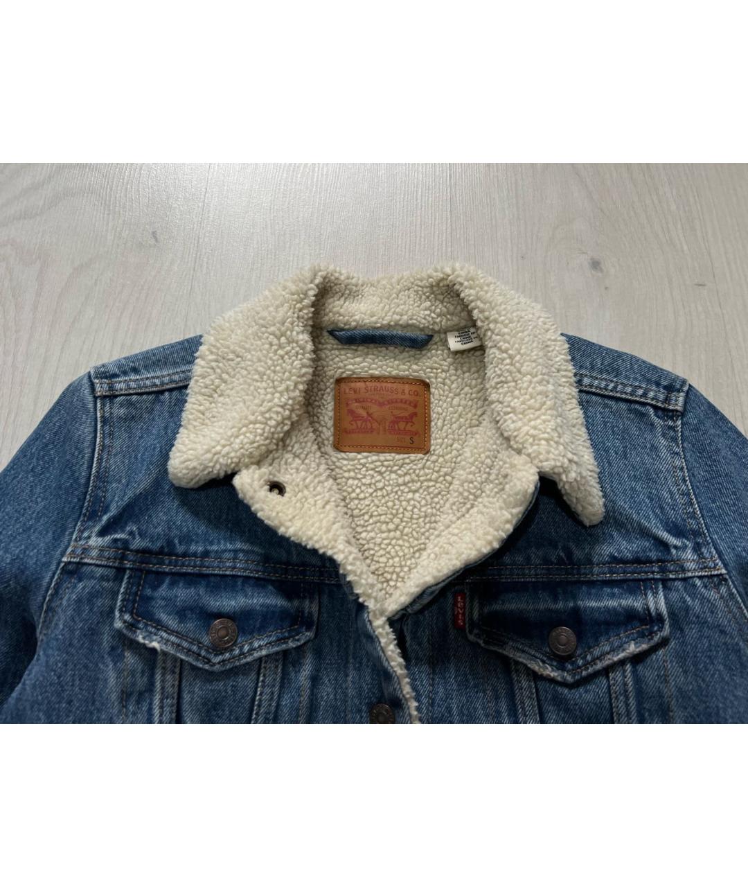 LEVI'S Голубая деним куртка, фото 4