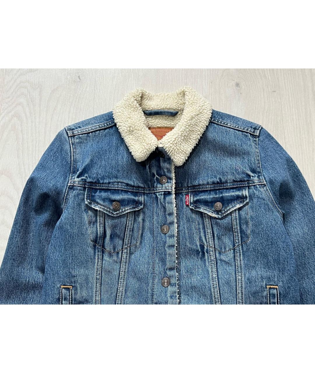 LEVI'S Голубая деним куртка, фото 5