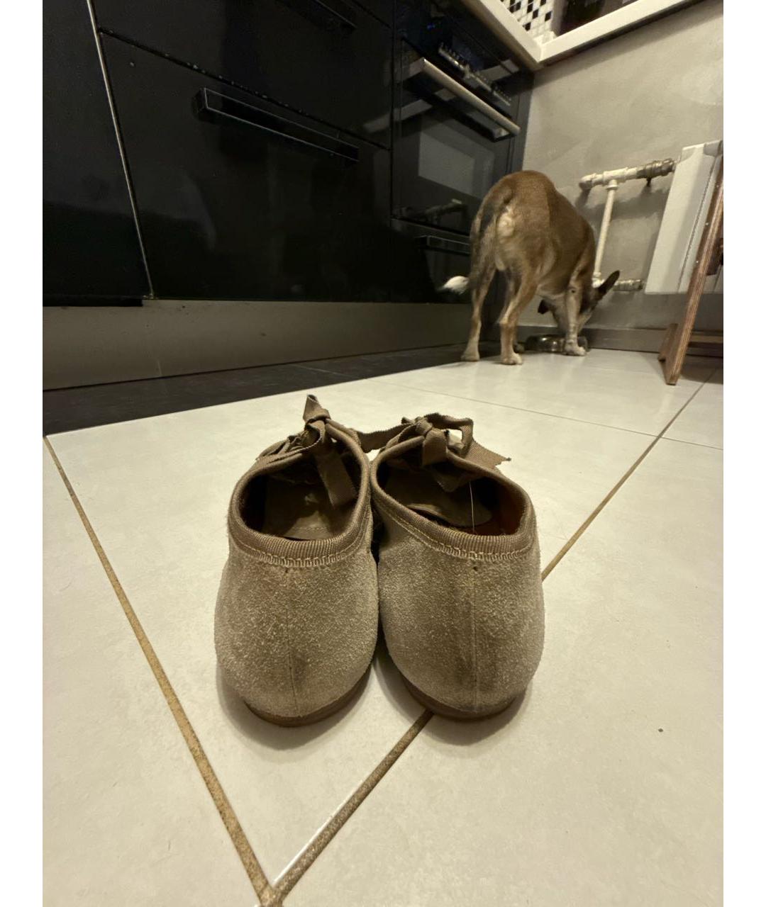 LANVIN Серые замшевые ботинки, фото 4