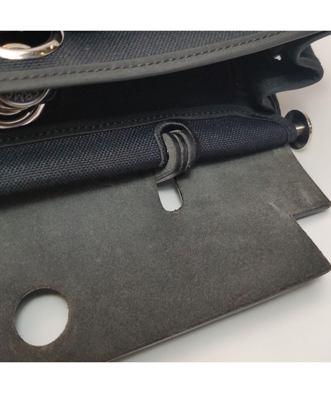 HERMES Черная кожаная сумка тоут, фото 7