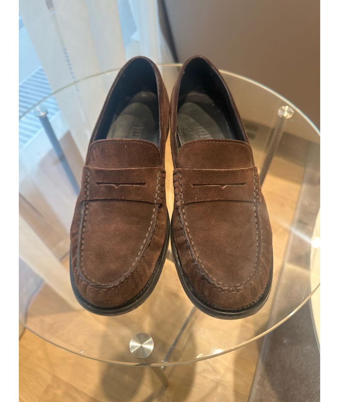 PARIS TEXAS Коричневые замшевые лоферы, фото 2