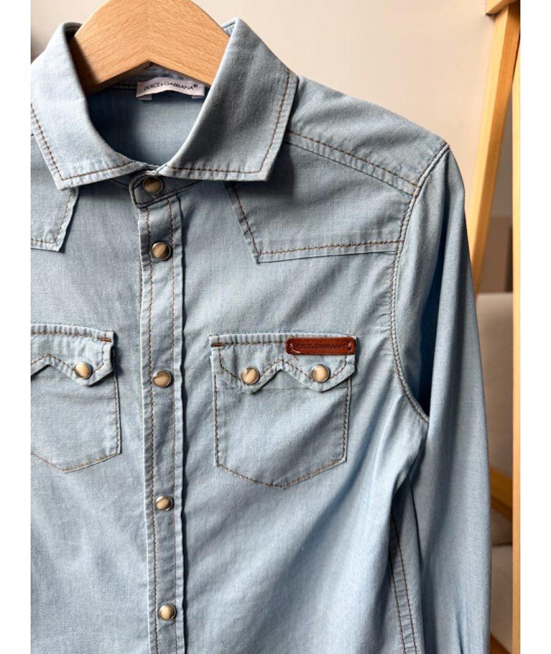 DOLCE&GABBANA Хлопковая детская рубашка, фото 4