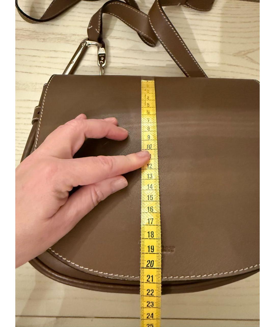 BALLY Коричневая кожаная сумка через плечо, фото 5