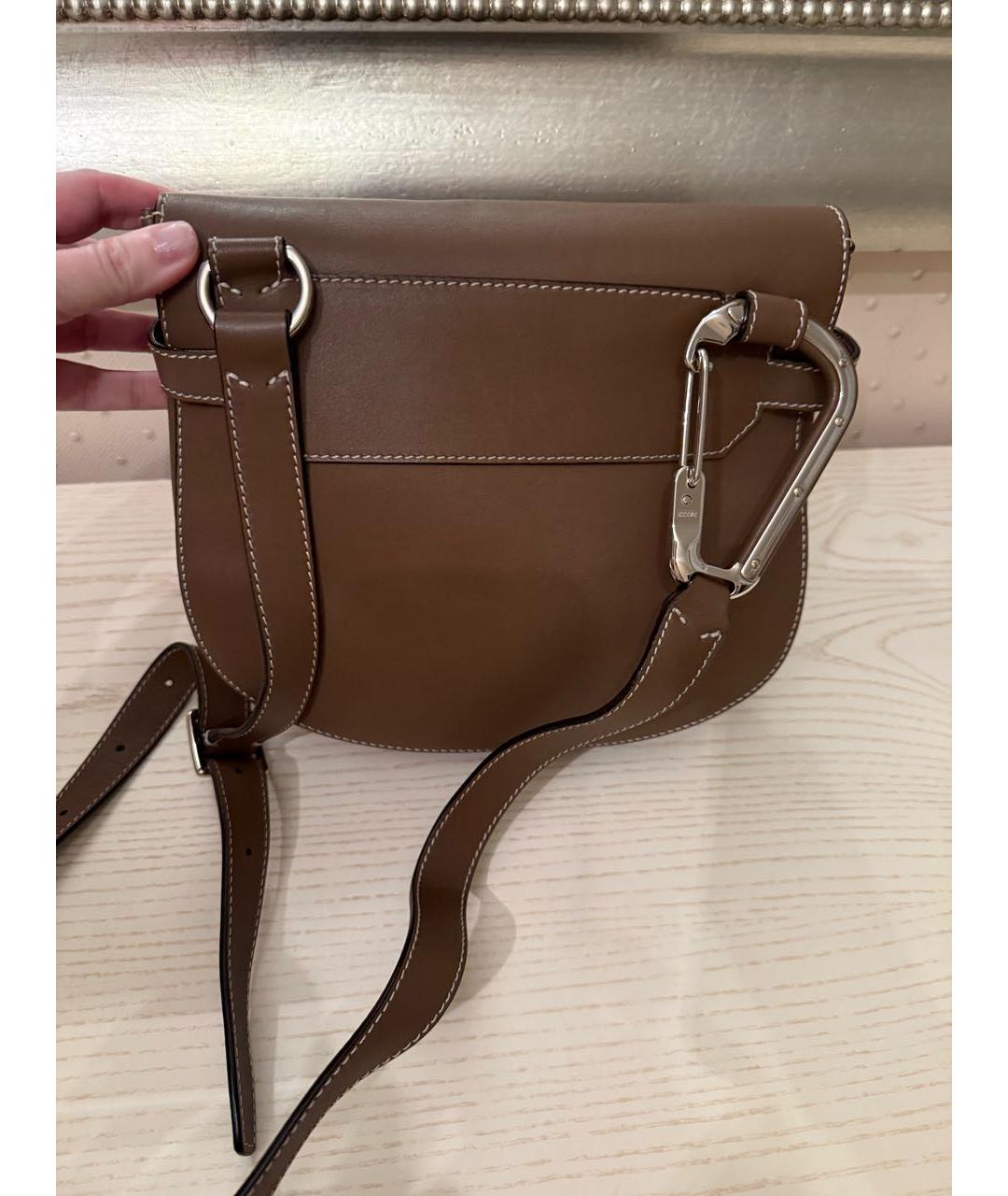 BALLY Коричневая кожаная сумка через плечо, фото 2