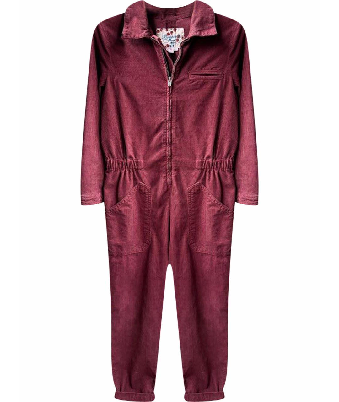BONPOINT Бордовый комбинезон, фото 1