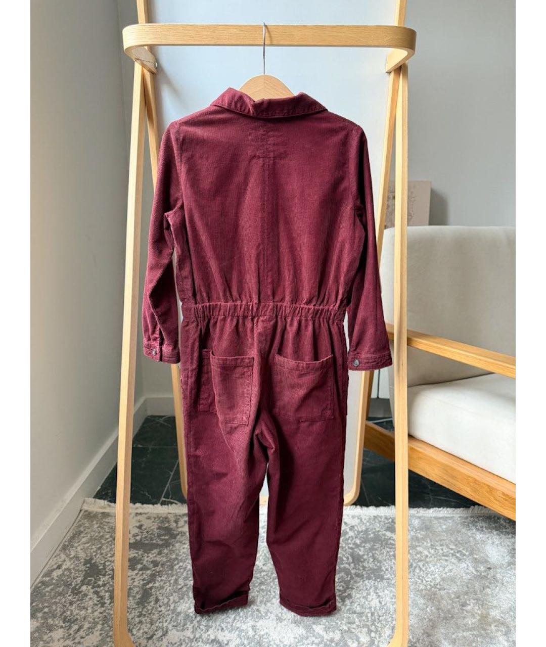 BONPOINT Бордовый комбинезон, фото 2