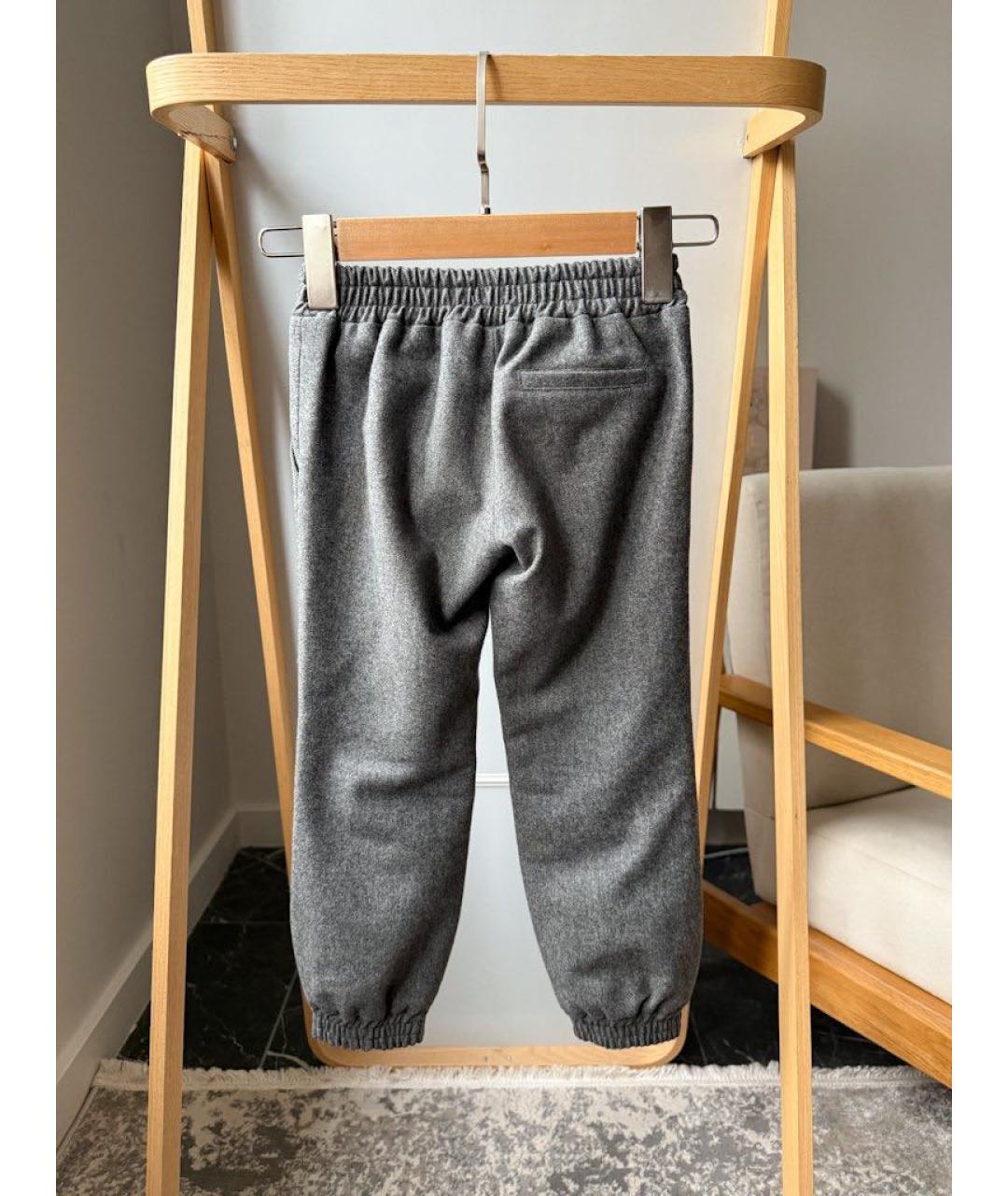 GUCCI Серые шерстяные брюки и шорты, фото 2
