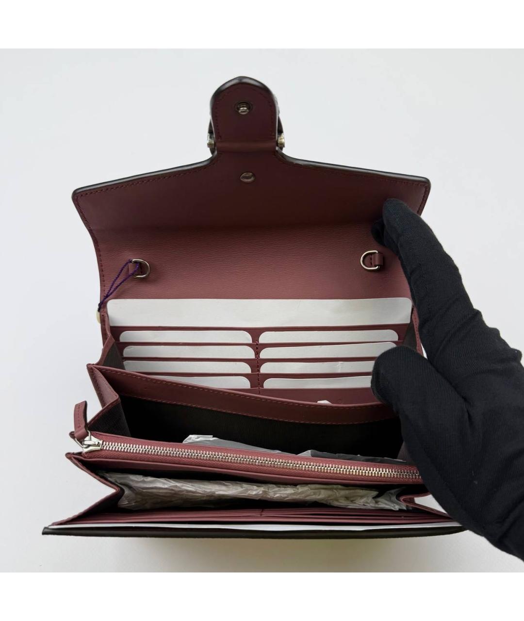 GUCCI Бежевая кожаная сумка через плечо, фото 4