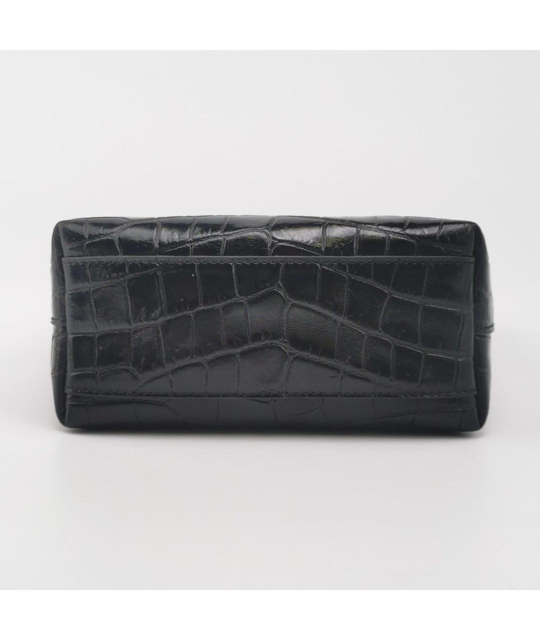 SAINT LAURENT Черная кожаная сумка через плечо, фото 5