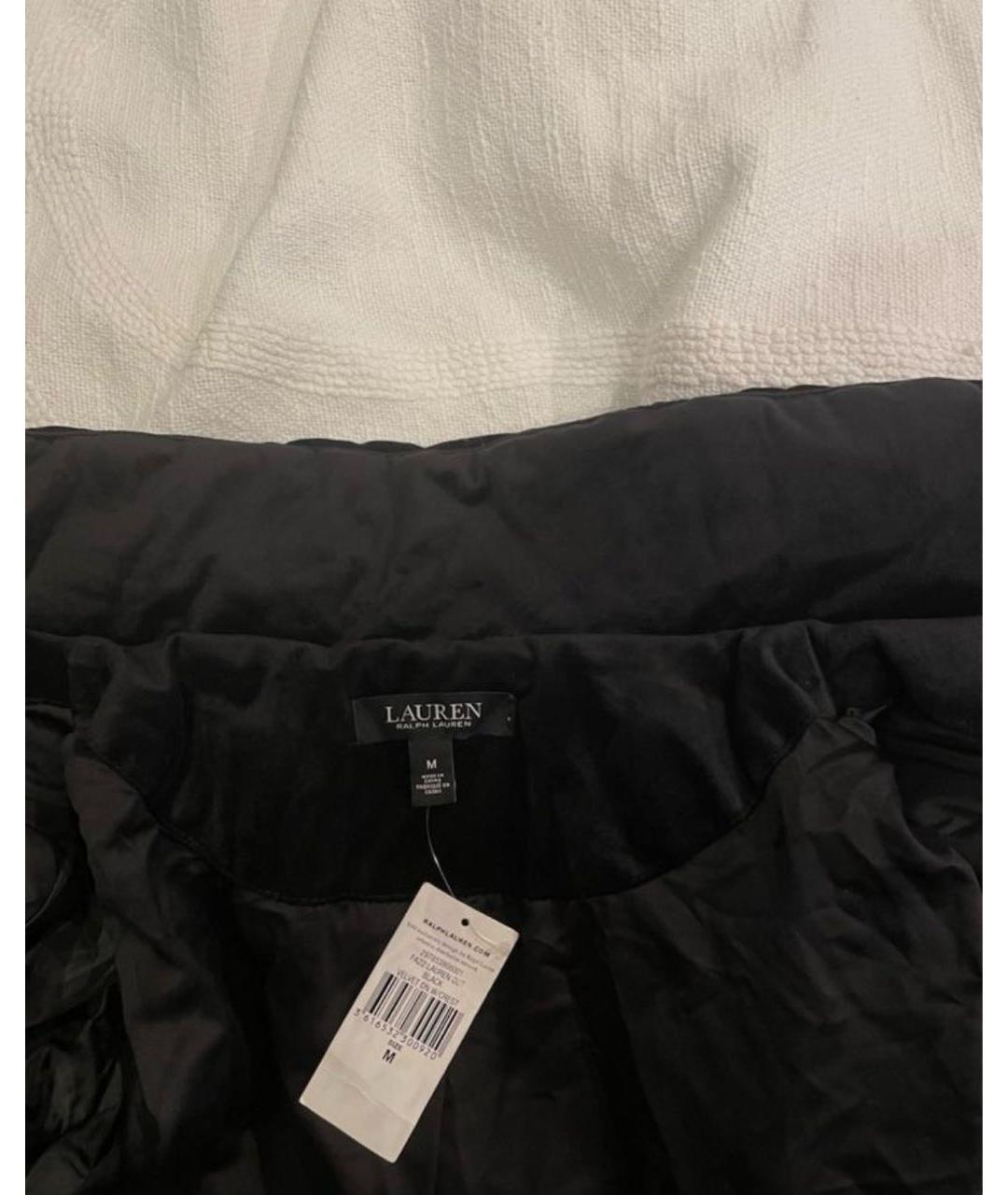 POLO RALPH LAUREN Черный полиэстеровый пуховик, фото 7