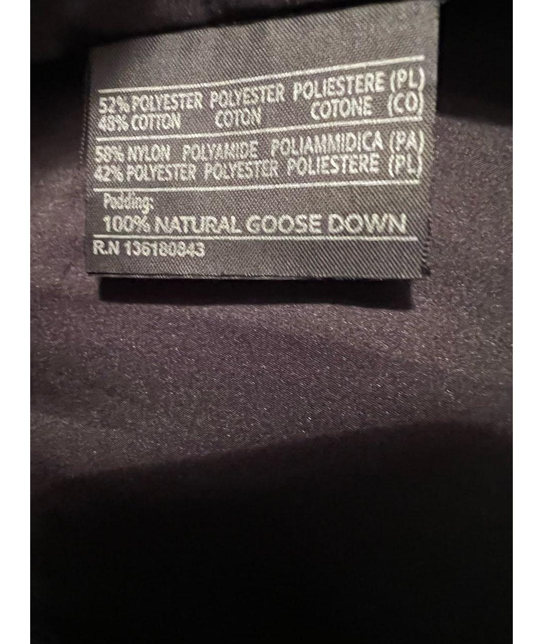 FERRAGAMO Черный полиамидовый пуховик, фото 4