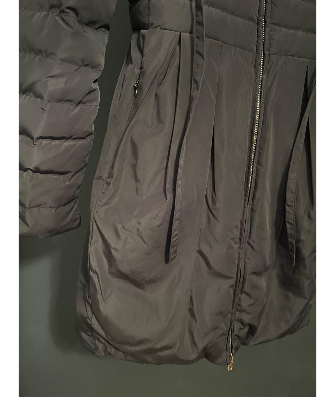 FERRAGAMO Черный полиамидовый пуховик, фото 6