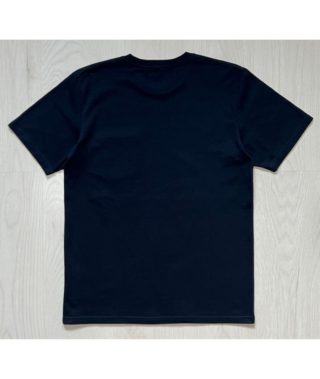 CARHARTT WIP Темно-синяя хлопковая футболка, фото 2