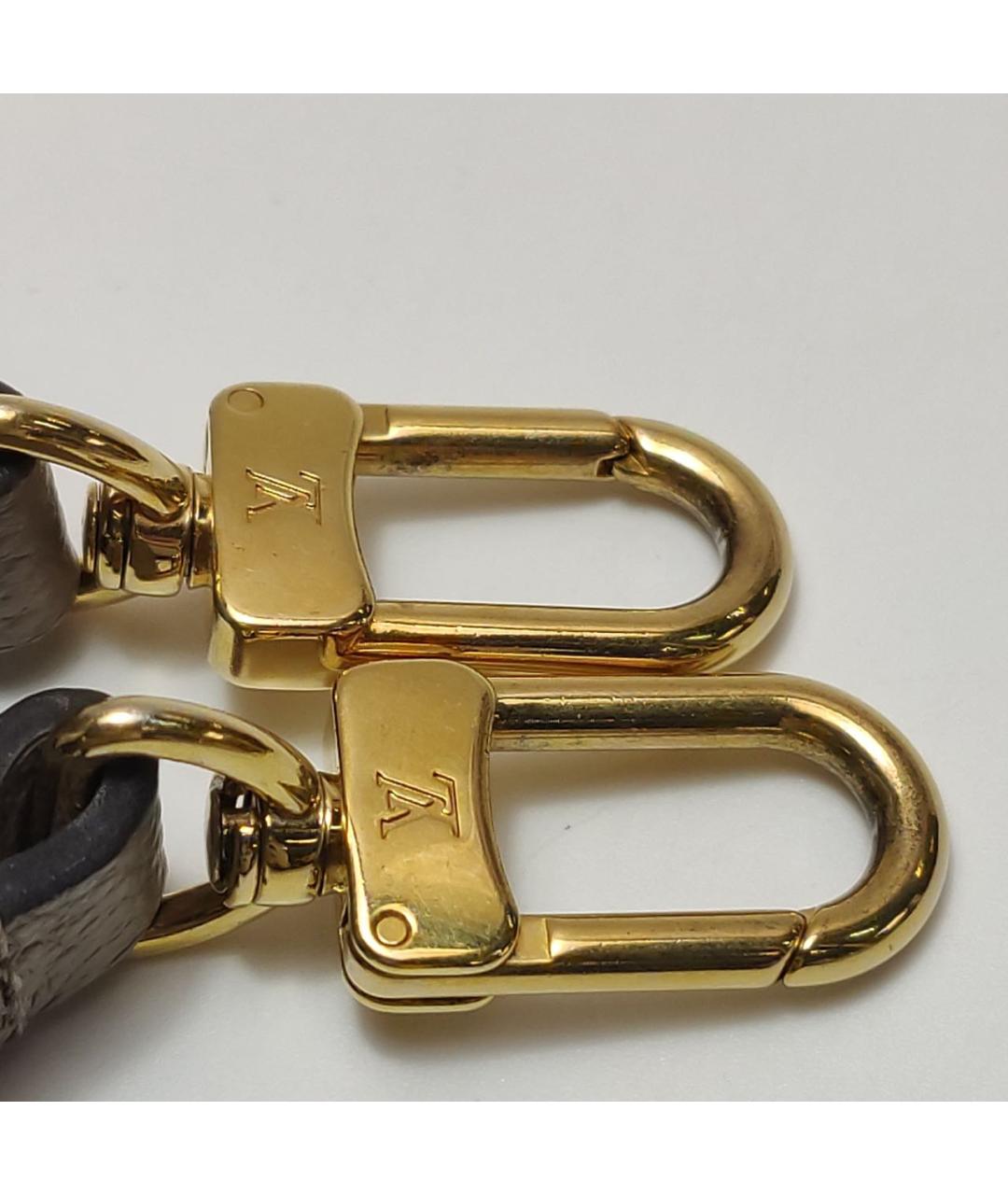 LOUIS VUITTON Бежевая кожаная сумка через плечо, фото 8