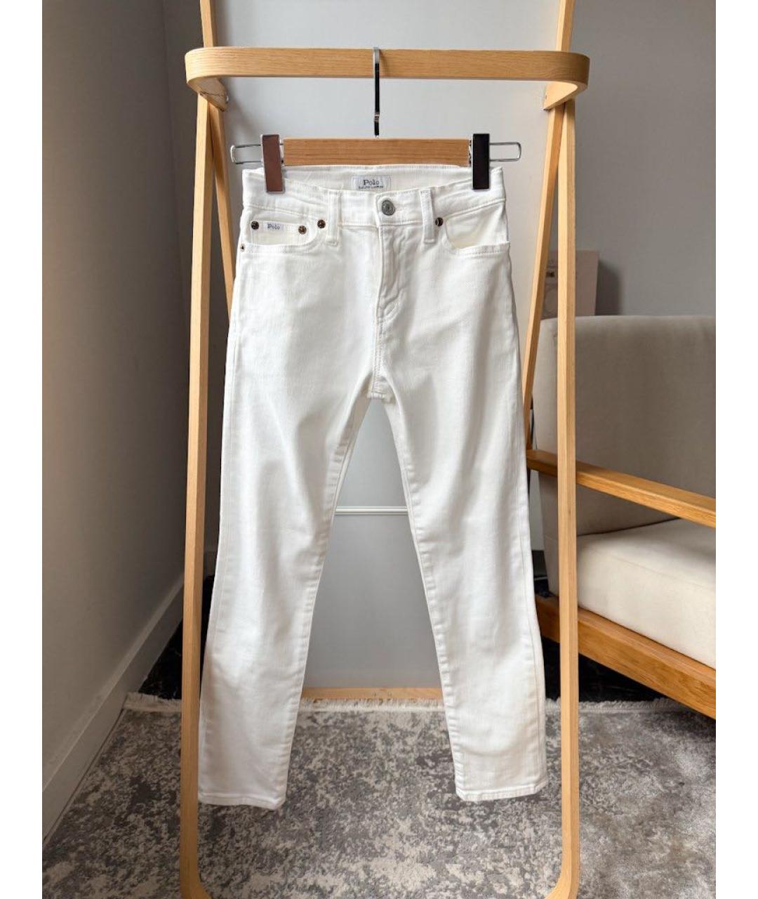 POLO RALPH LAUREN Белые деним детские джинсы, фото 5