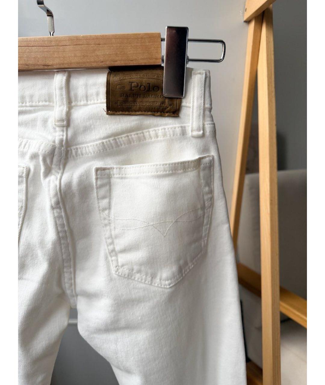 POLO RALPH LAUREN Белые деним детские джинсы, фото 4