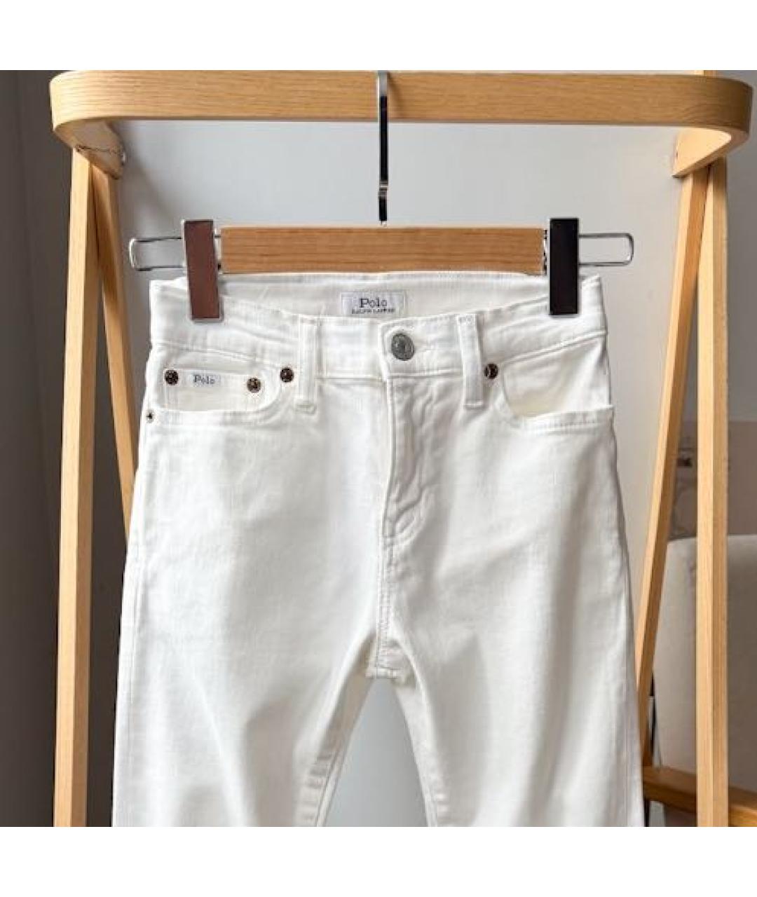 POLO RALPH LAUREN Белые деним детские джинсы, фото 3