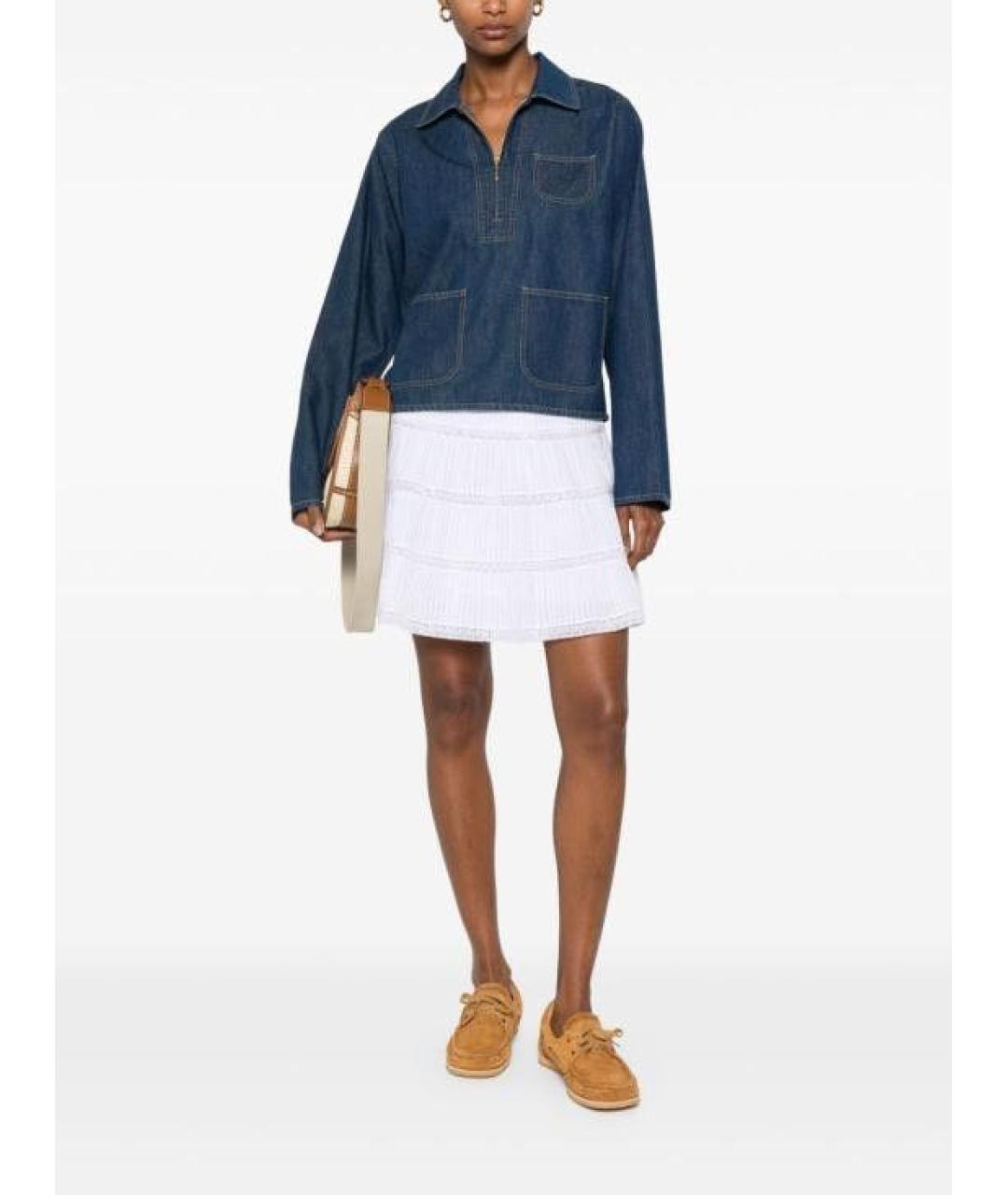 CELINE Синяя хлопковая рубашка, фото 8