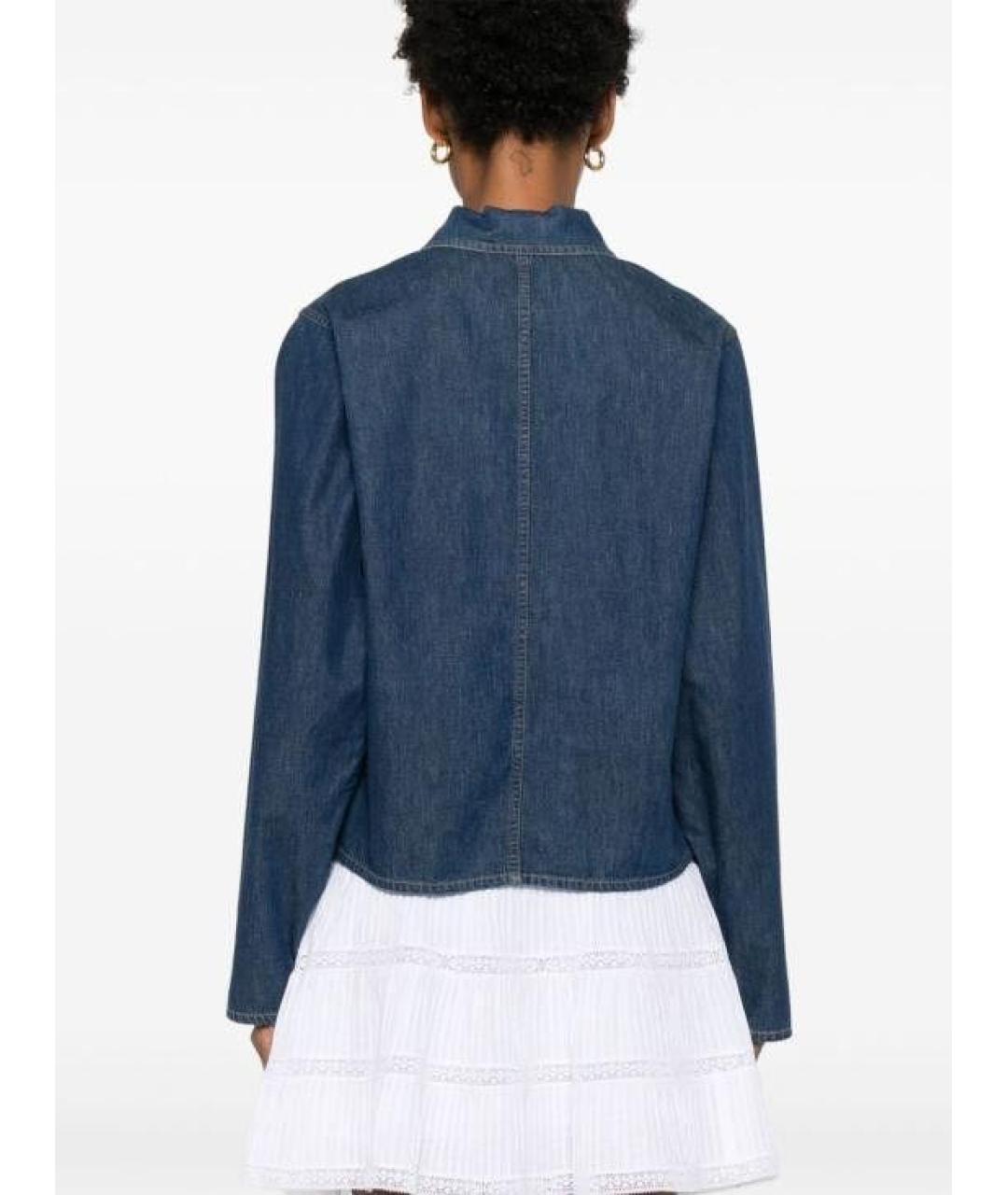 CELINE Синяя хлопковая рубашка, фото 6