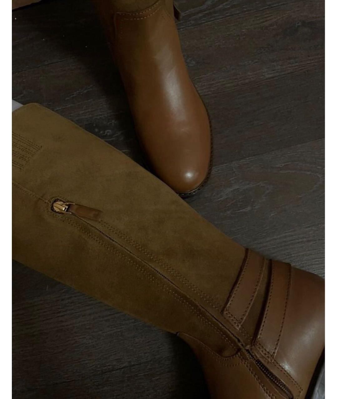 POLO RALPH LAUREN Коричневые кожаные сапоги, фото 3