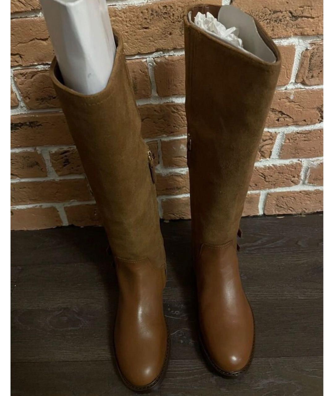 POLO RALPH LAUREN Коричневые кожаные сапоги, фото 2