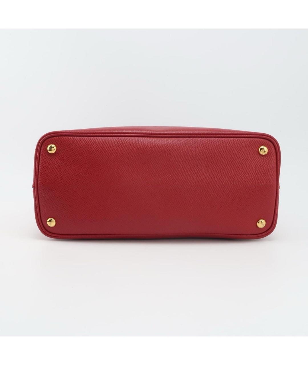 PRADA Красная кожаная сумка тоут, фото 5
