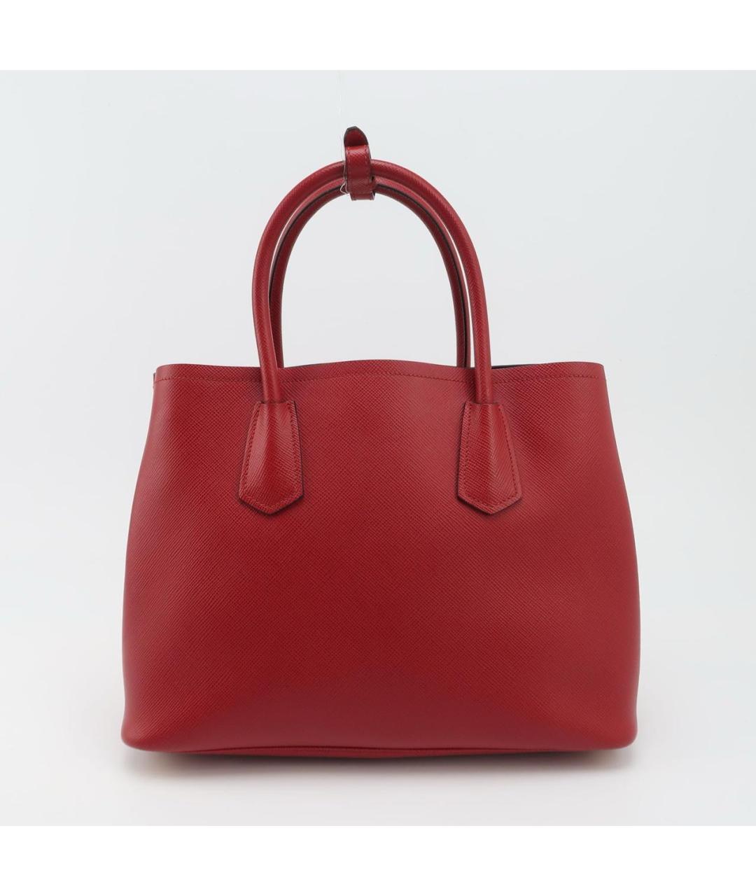 PRADA Красная кожаная сумка тоут, фото 4